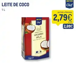 Makro Leite de coco metro chef promoção