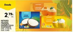 Continente Bom dia metades geladas laranjas, limões e coco continente promoção