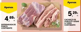 Entreemeada de porco continente