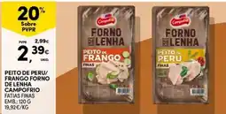 Continente Bom dia Peito de peru/frango forno de lenha campo frio promoção