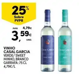 Continente Bom dia vinho casal garcia verde/sweet promoção