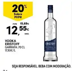Continente Bom dia vodka eristoff promoção