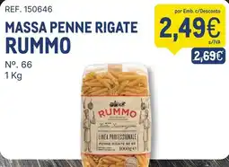 Makro massa penne rigate rummo promoção