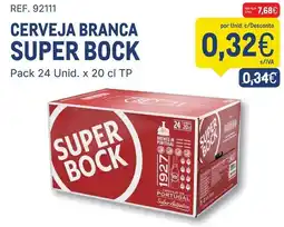 Makro Cerveja branca super bock promoção