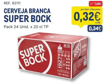 Makro Cerveja branca super bock promoção