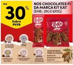 Continente Bom dia nos chocolates f1 da marca kit kat promoção