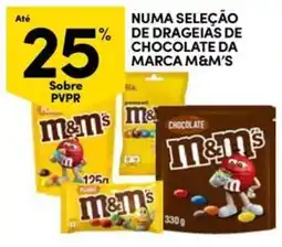 Continente Bom dia drageias de chocolate da marca m&m's promoção