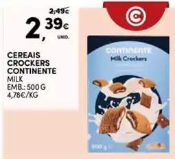 Continente Bom dia Cereais crockers continente milk promoção