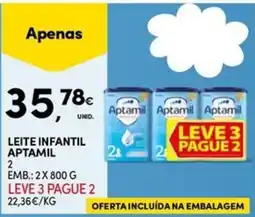 Continente Bom dia Leite infantil aptamil promoção