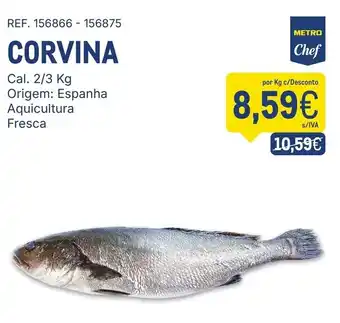 Makro Corvina metro chef promoção