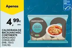 Continente Bom dia Caldeirada de bacalhau msc continente promoção