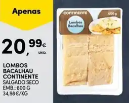Continente Bom dia lombos bacalhau continente promoção