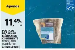 Continente Bom dia Posta de bacalhau média continente promoção