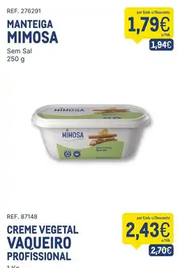 Makro Manteiga mimosa sem sal promoção