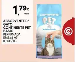 Continente Bom dia Absorvente p/ gato continente pet basic perfumada promoção