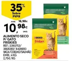 Continente Bom dia Alimento seco p/ gato friskies promoção