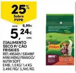Continente Bom dia alimento seco p/ cão friskies promoção