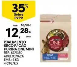 Continente Bom dia alimento seco p/ cão purina one mini adulto vaca promoção