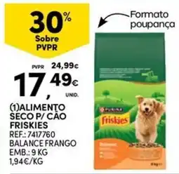 Continente Bom dia alimento seco p/ cão friskies promoção