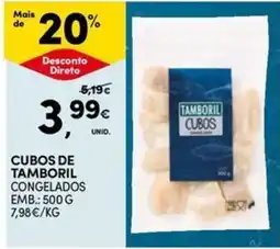 Continente Bom dia cubos de tamboril congelados promoção