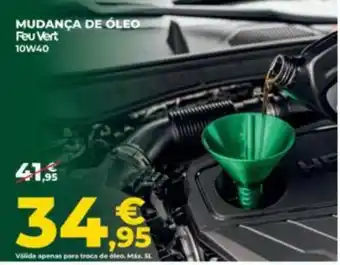 Mudança de óleo Feu Vert
