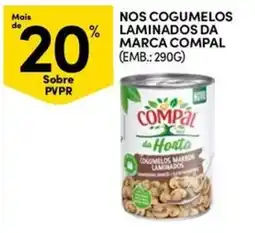 Continente Bom dia Cogumelos marron laminados da marca compal promoção