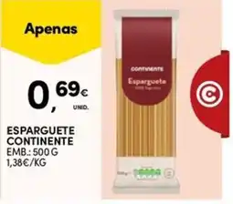 Continente Bom dia Esparguete continente promoção