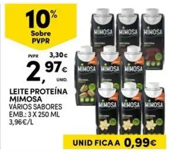 Leite proteína mimosa
