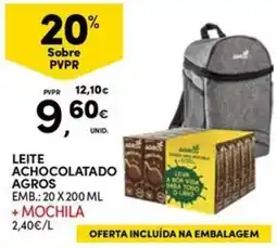 Continente Bom dia Leite achocolatado agros promoção