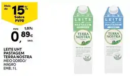 Continente Bom dia leite uht pastagem terra nostra promoção