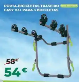 Feu Vert porta-bicicletas traseiro easy v3+ para 3 bicicletas promoção
