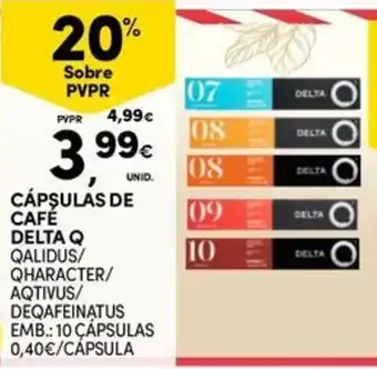 Continente Bom dia Cápsulas de café delta q promoção