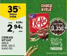 Continente Bom dia Cereais Kit Kat Avelã promoção