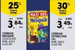 Continente Bom dia Cereais Nesquik Chocolate promoção