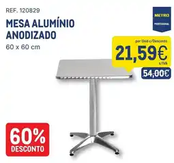 Makro mesa alumínio anodizado promoção