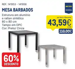 Makro Mesa barbados promoção