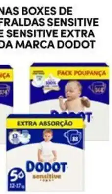 Continente Bom dia Fraldas sensitive extra da marca dodot promoção
