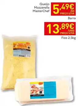 Recheio Queijo Mozzarella MasterChef promoção