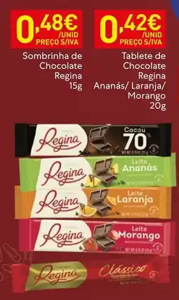 Recheio Sombrinha de chocolate regina promoção