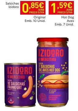 Recheio Salsichas izidoro promoção