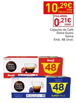 Recheio Cápsulas de Café Dolce Gusto Gama promoção