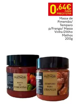 Recheio Massa de pimentão tempero para frango mathos promoção