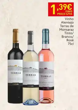 Recheio Vinho Alentejo Terras de Monsaraz promoção
