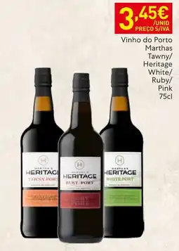 Recheio Martha's Heritage Tawny Port promoção