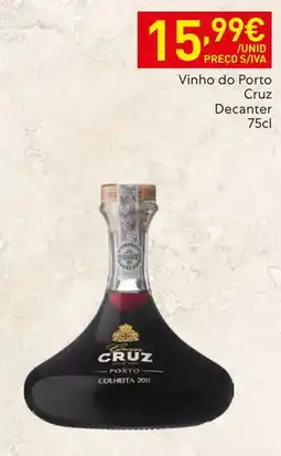 Recheio Cruz Vinho do Porto Decanter promoção