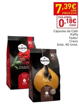 Recheio Cápsulas de Café Kaffa Fado/ Cravo promoção