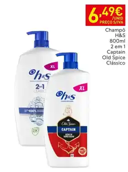 Recheio Champô H&S Captain Old Spice Clássico promoção
