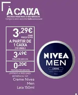 Recheio Creme Nivea Men promoção