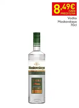 Recheio Vodka Moskovskaya promoção