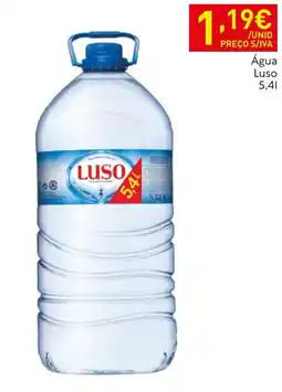 Recheio Água Luso promoção